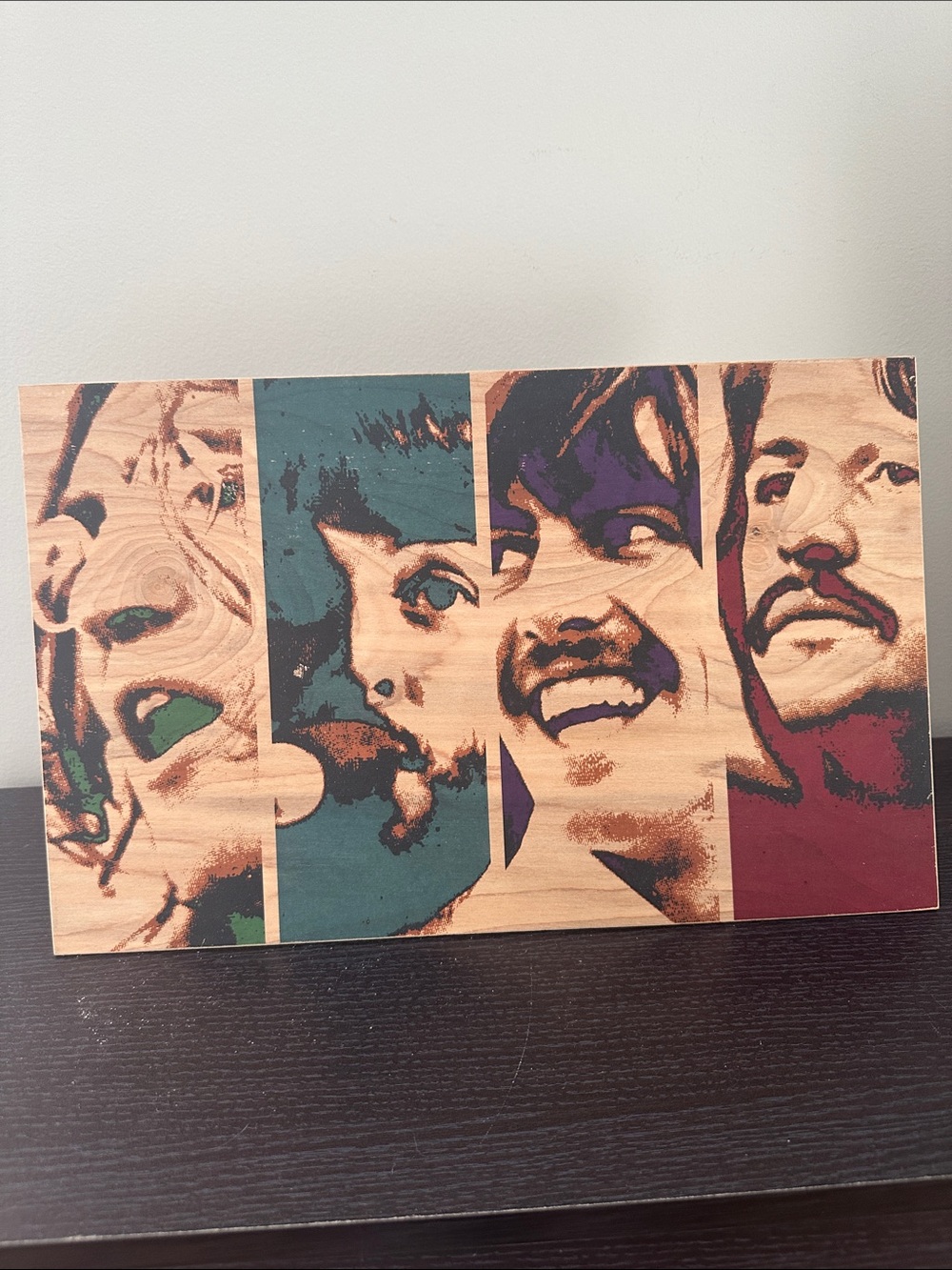 The Beatles Let It Be Wood Burned Poster NEW!